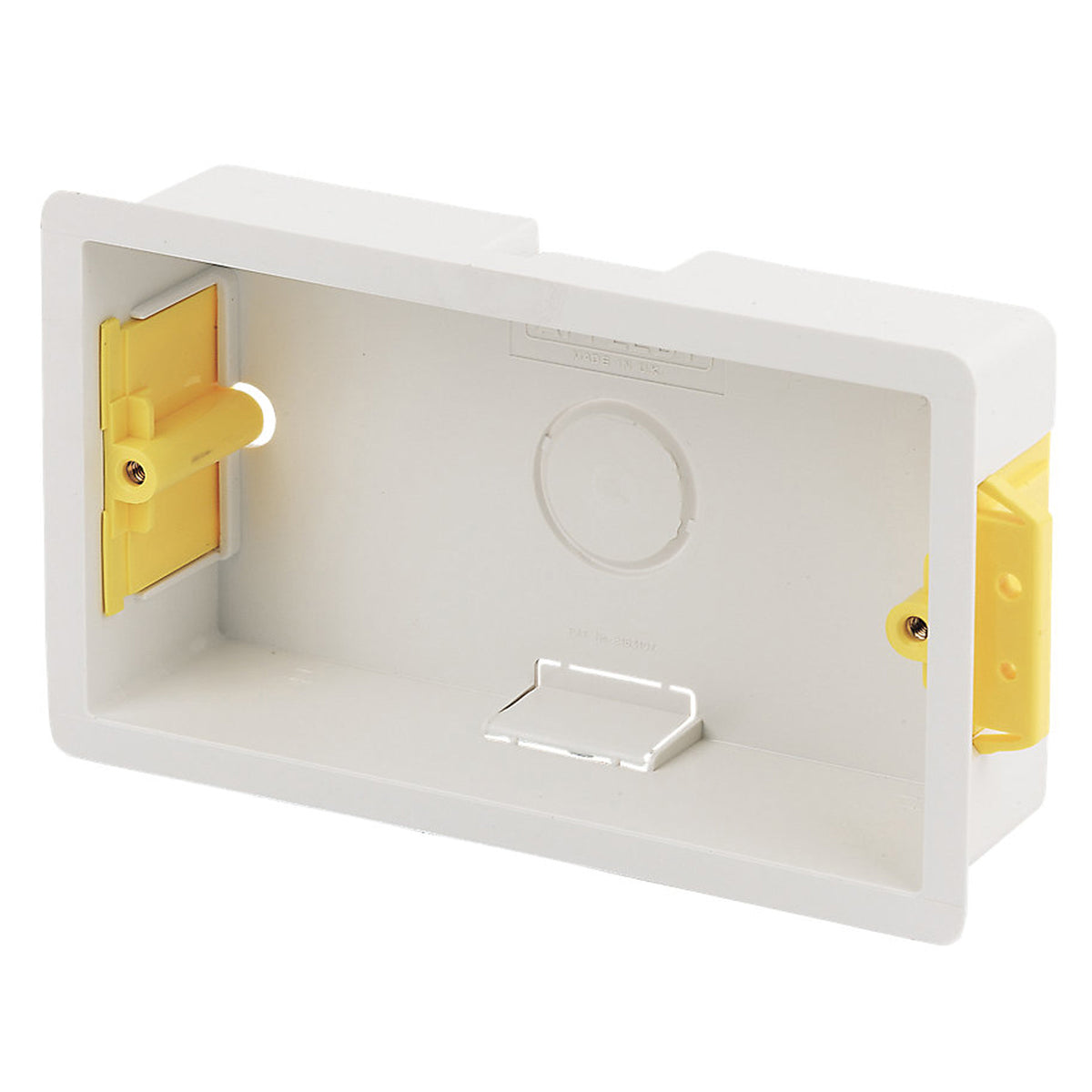 Round Rast Fix Box Appleby SB629 35mm Double Dry Lining Fast Fix Box 2 Gang Plasterboard ...