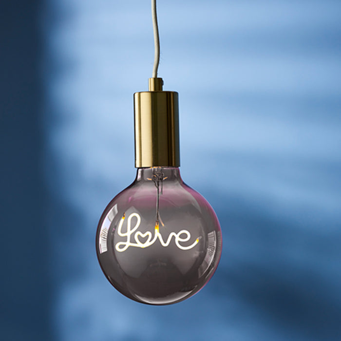 Endon Love Down E27 Smoked Tinted Glass Light Bulb LED Filament 120mm dia 94505