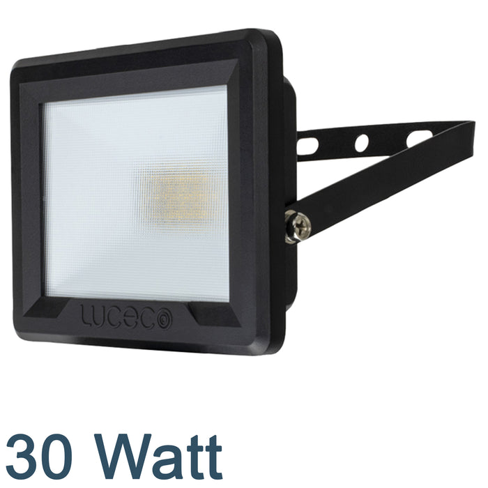 Luceco Eco Slimline LED Floodlight EFLD30B40 30 Watt 4000K IP65 Black
