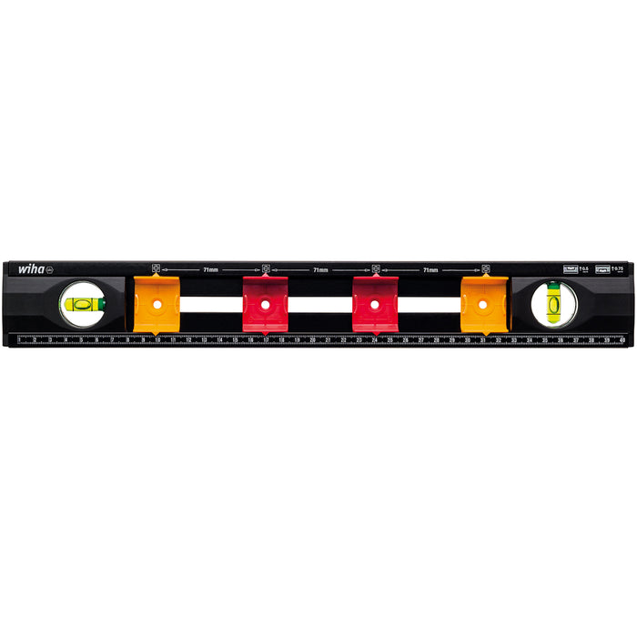 Wiha 42074 Spirit Level And Ruler For Electricians 40cm