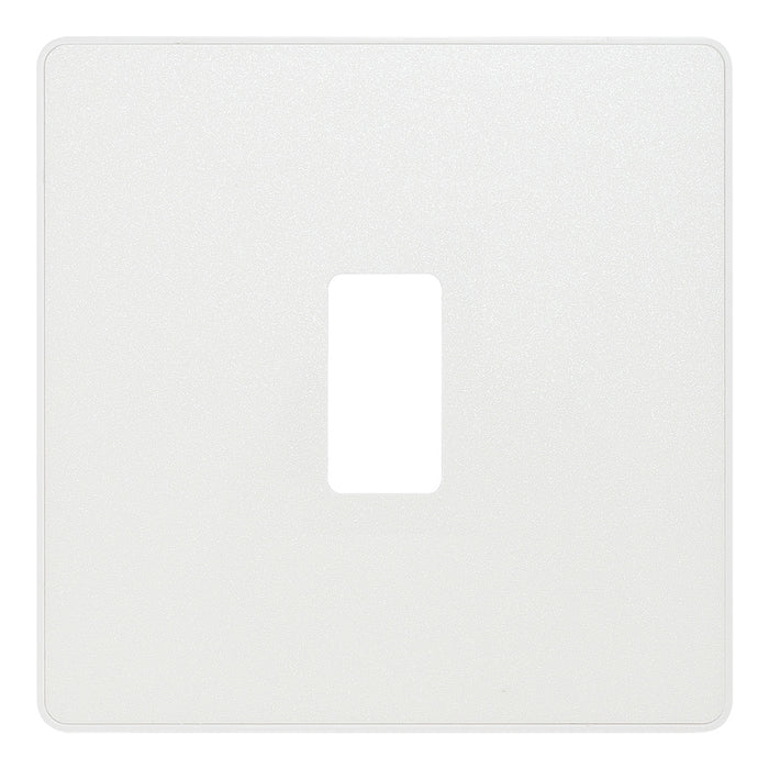 BG Evolve Pearlescent White RPCDCL1W 1 Gang Front Cover Plate