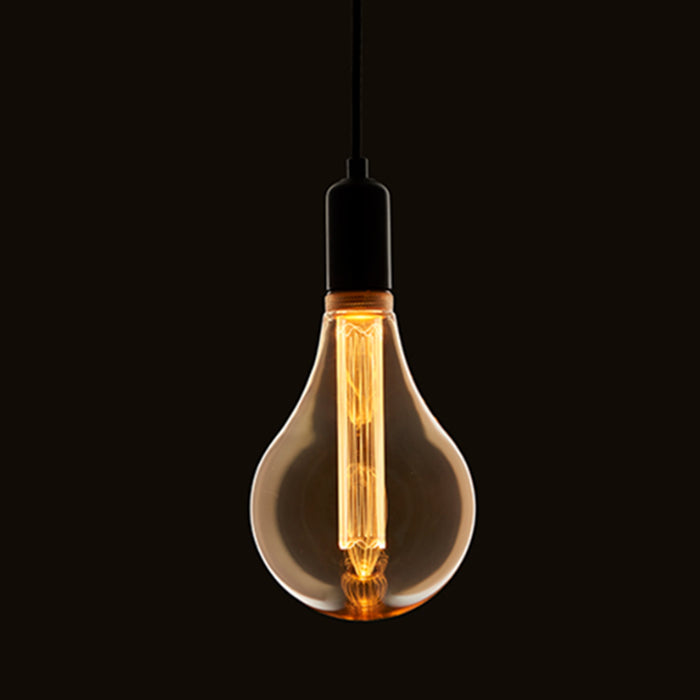 Endon XL E27 LED Globe Amber Tinted Glass Light Bulb 148mm dia 77084