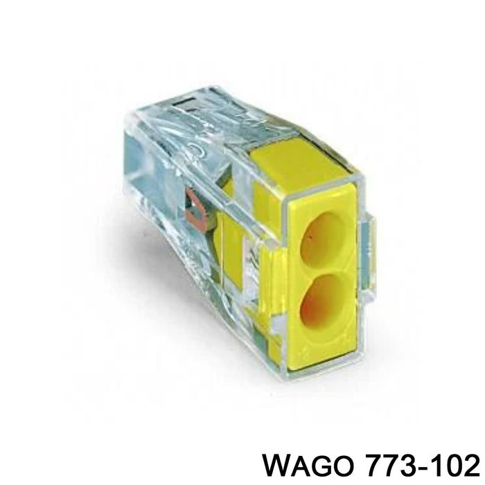 Wago 773-102 Push Wire Connector For Junction Boxes 2.5mm 2 Way