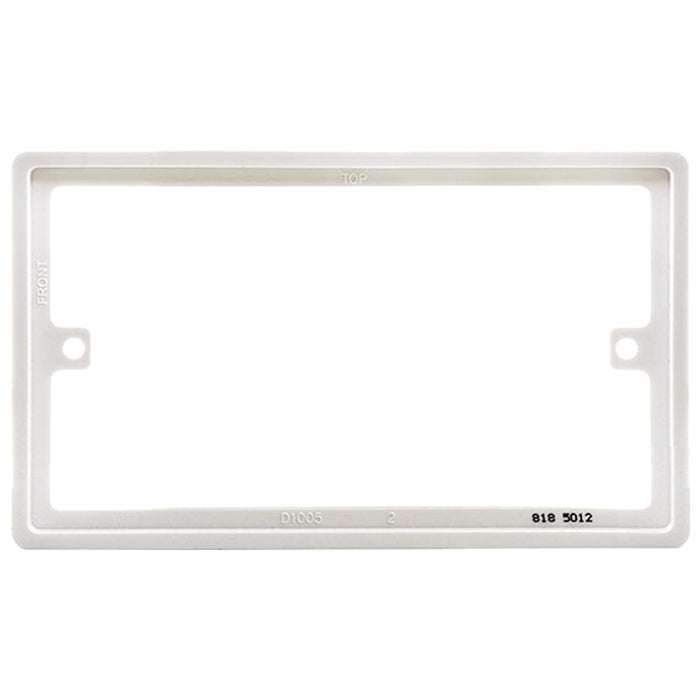 BG Nexus 818 White 2 Gang Double 10mm Depth Rectangular Spacer Frame Back Box Plate 818-01
