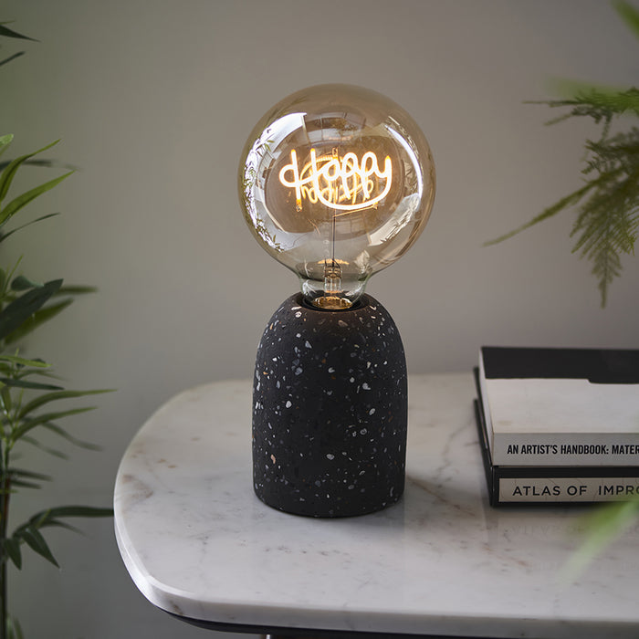 Endon Happy 97399 E27 LED Filament Lamp Amber Lustre Glass