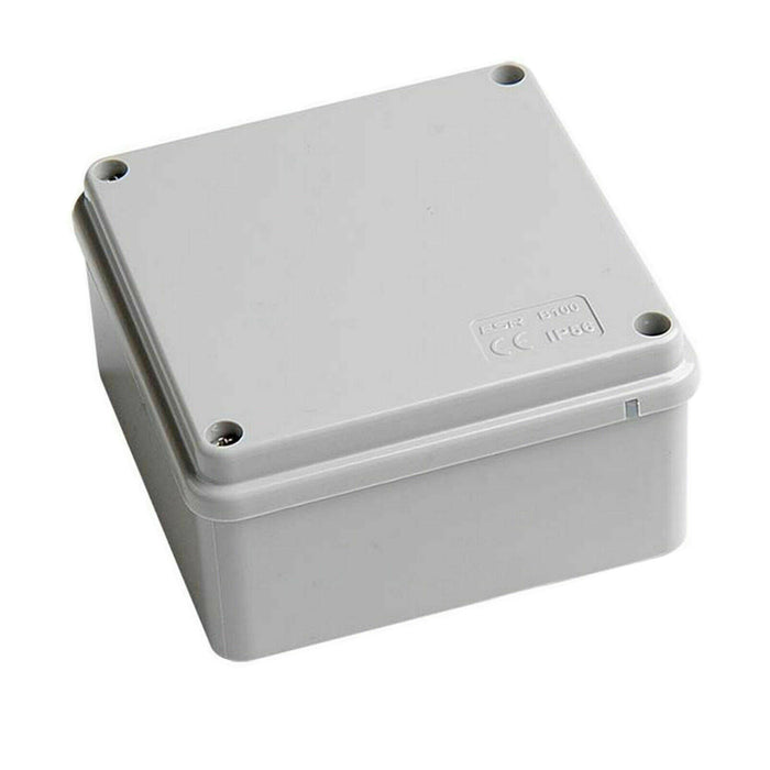 ESR B100 Waterproof Junction Box 100 x 100 x 50mm IP56 PVC Adaptable Box Outdoor Grey