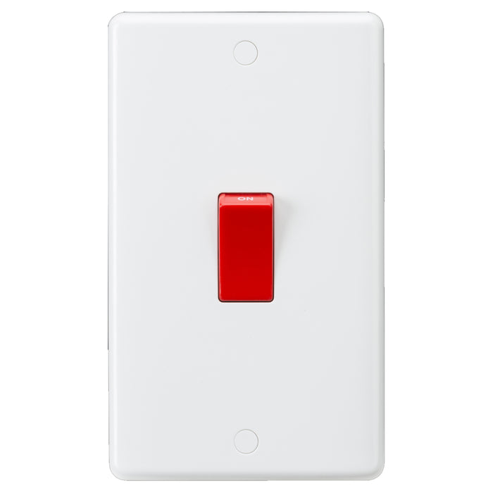 ML Accessories White Curved Edge 45A DP Switch (large)