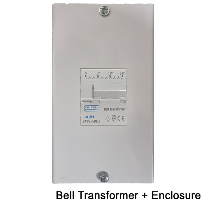 BG CUB1 Bell Transformer With Enclosure 2 Module 8v 12v 24v For Nest + Ring Doorbell
