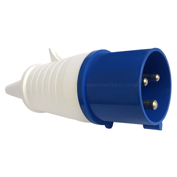 ESR Eco Industrial Trailing Plug IP44 32 Amp 3 Pin EP32324 Blue 2P+E