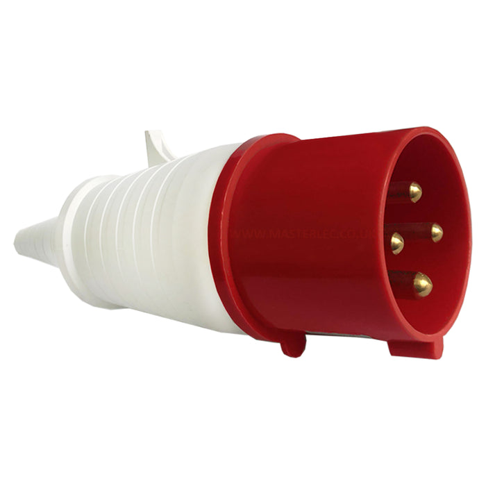 ESR Eco Industrial Trailing Plug IP44 16 Amp 4 Pin EP16444 Red 3P+E