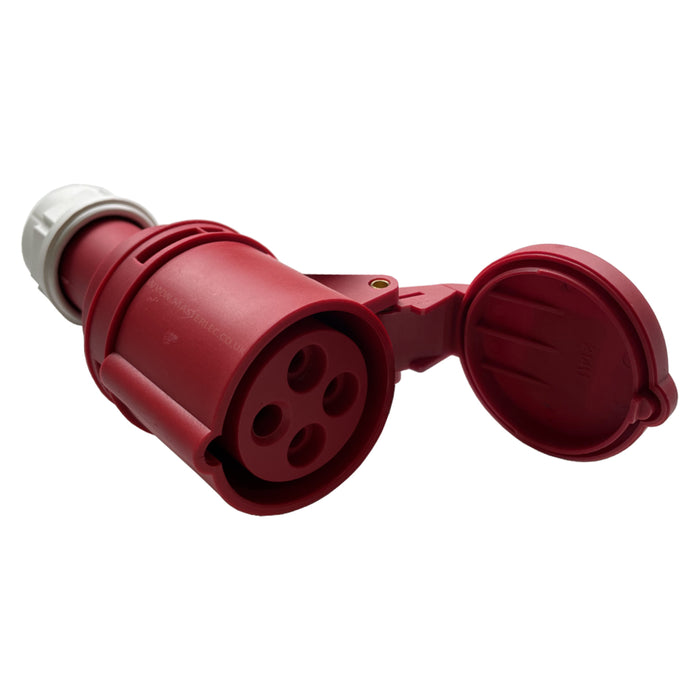 ESR 16 Amp & 32 Amp 3, 4 & 5 Pin Fast Fit Coupler Socket Industrial IP44 Blue Red