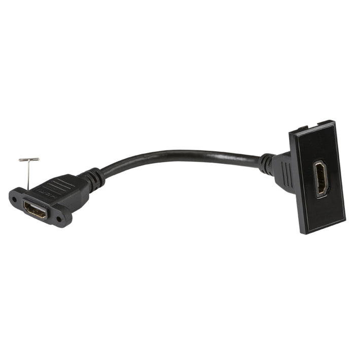 ML Knightsbridge Black NETHDMIBK HDMI Outlet Euro Module