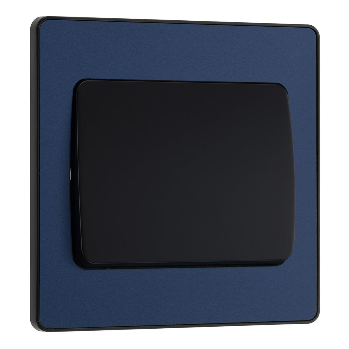 BG Evolve Matt Blue Screwless Single Light Switch (Wide) PCDDB12WB ...