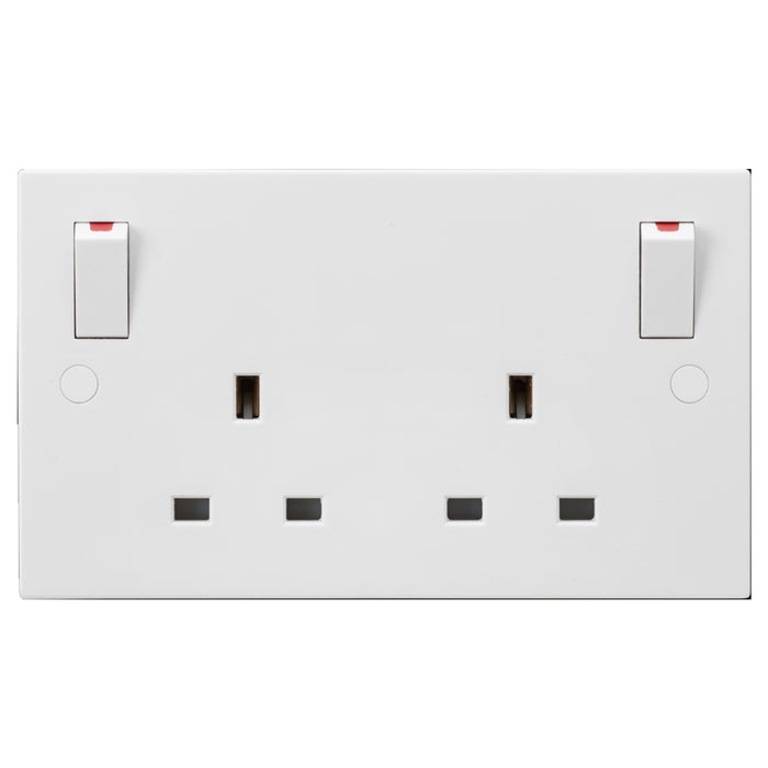 ML Accessories White 13A 2G DP Switched Double Socket