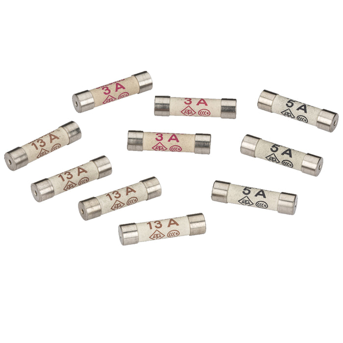 Mixed Fuses (3 x 3A, 3 x 5A & 4 x 13A)