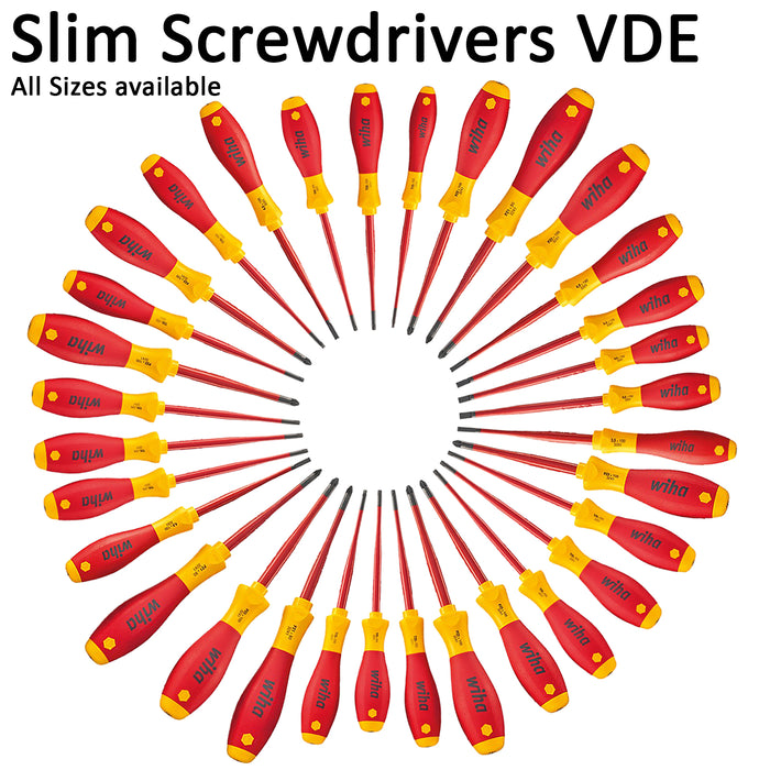 Wiha VDE slimFix Screwdriver SoftFinish Full Range