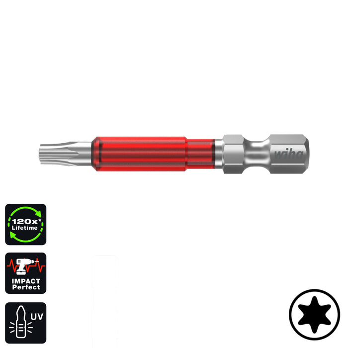 Wiha MaxxTor TY Bit Torx (T10) Impact Drill Bit 1/4" (49mm) 42128
