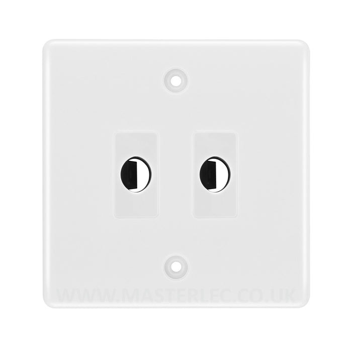 BG Nexus White 2 Gang Flex Outlet Socket — Masterlec